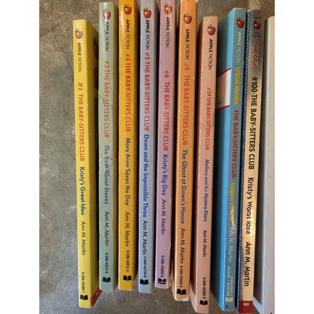 The Babysitters Club Lot Of 13 Books #1, 3, 4, 6, 9, 29, 100 Special #5-8, Logan